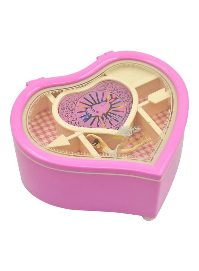 Heart Shaped Dancing Ballerina Music Box