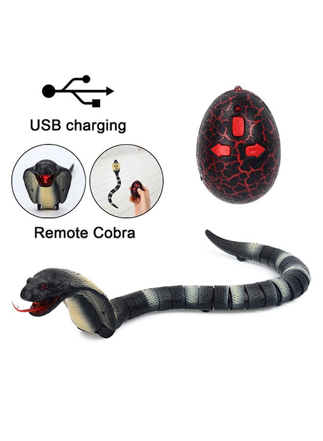 Remote Controlled Wireless Flexible Realistic Fast Moving Naga Cobra Snake Toy 44x7x6cm