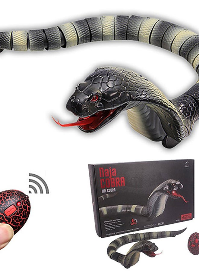 Remote Controlled Wireless Flexible Realistic Fast Moving Naga Cobra Snake Toy 44x7x6cm