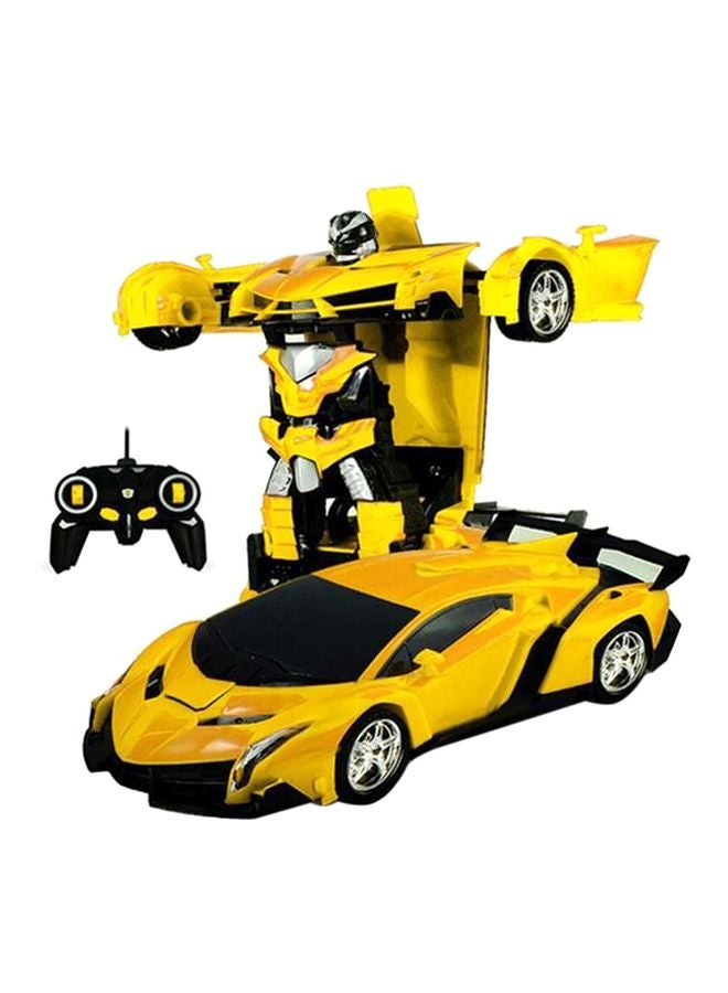 Transformation Robot With Remote Control Car Multicolour