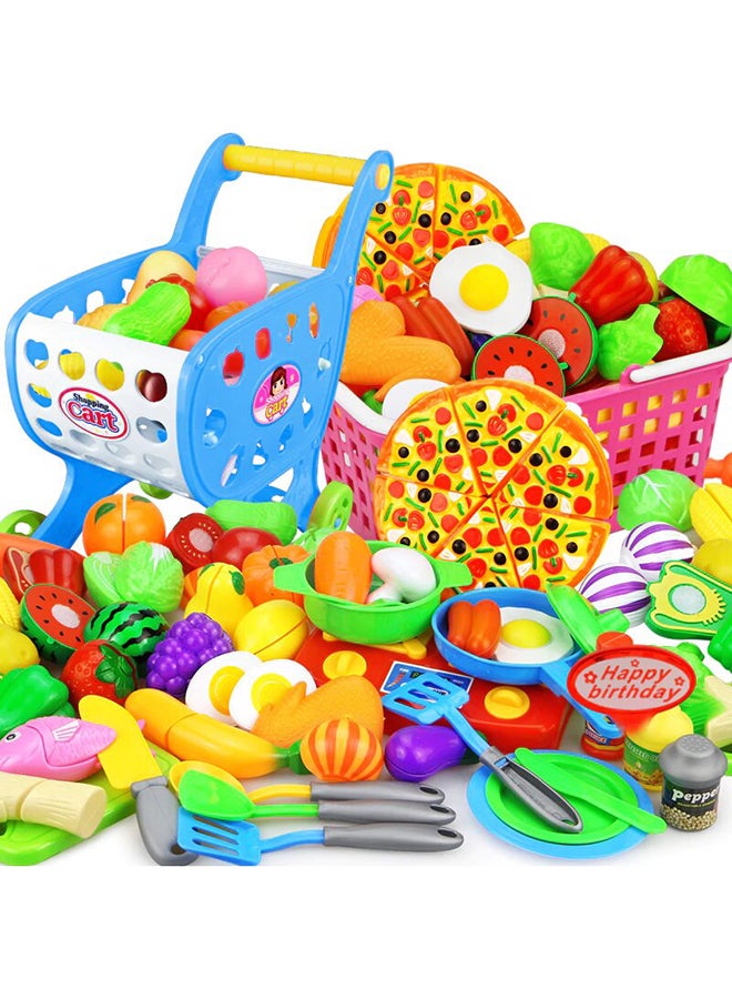 25-pieces Creative Kitchen Pretend Play Toy Set With Non-toxic Material for Kids 12x12x10cm