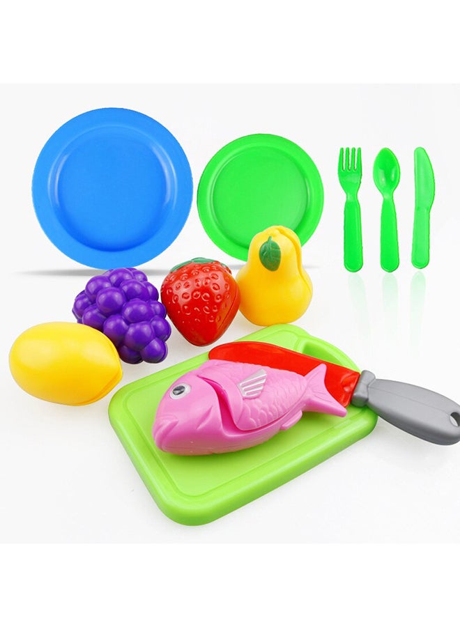 25-pieces Creative Kitchen Pretend Play Toy Set With Non-toxic Material for Kids 12x12x10cm