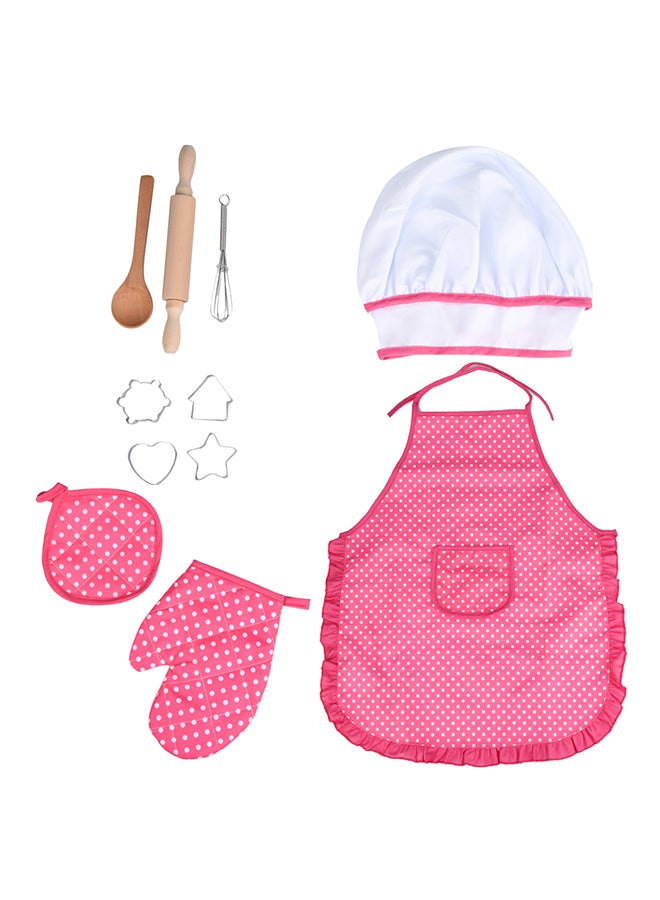 11-Piece Kitchen Costume With Cooking And Baking Pretend Playset