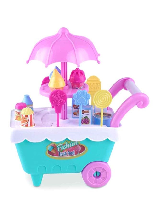 Ice Cream Trolley Car Pretend Playset 20x8x14cm