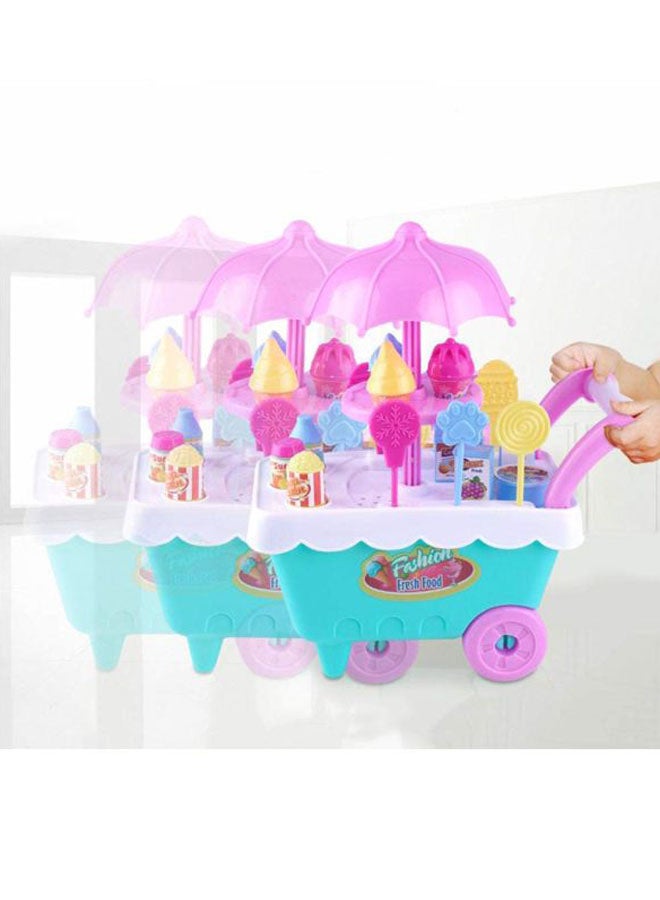 Ice Cream Trolley Car Pretend Playset 20x8x14cm
