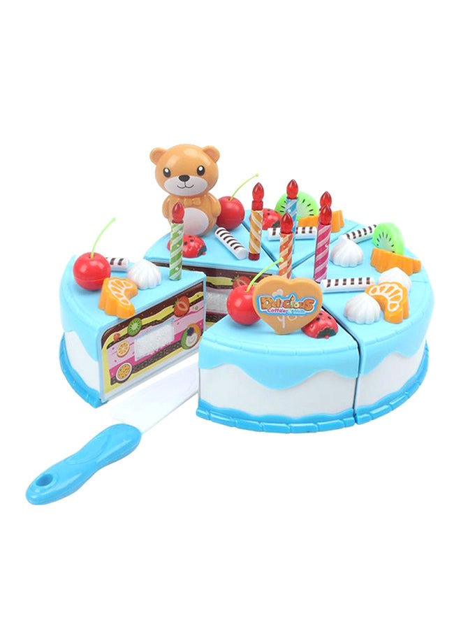Birthday Cake Cutting Kitchen Pretend Play Plastic Toys
