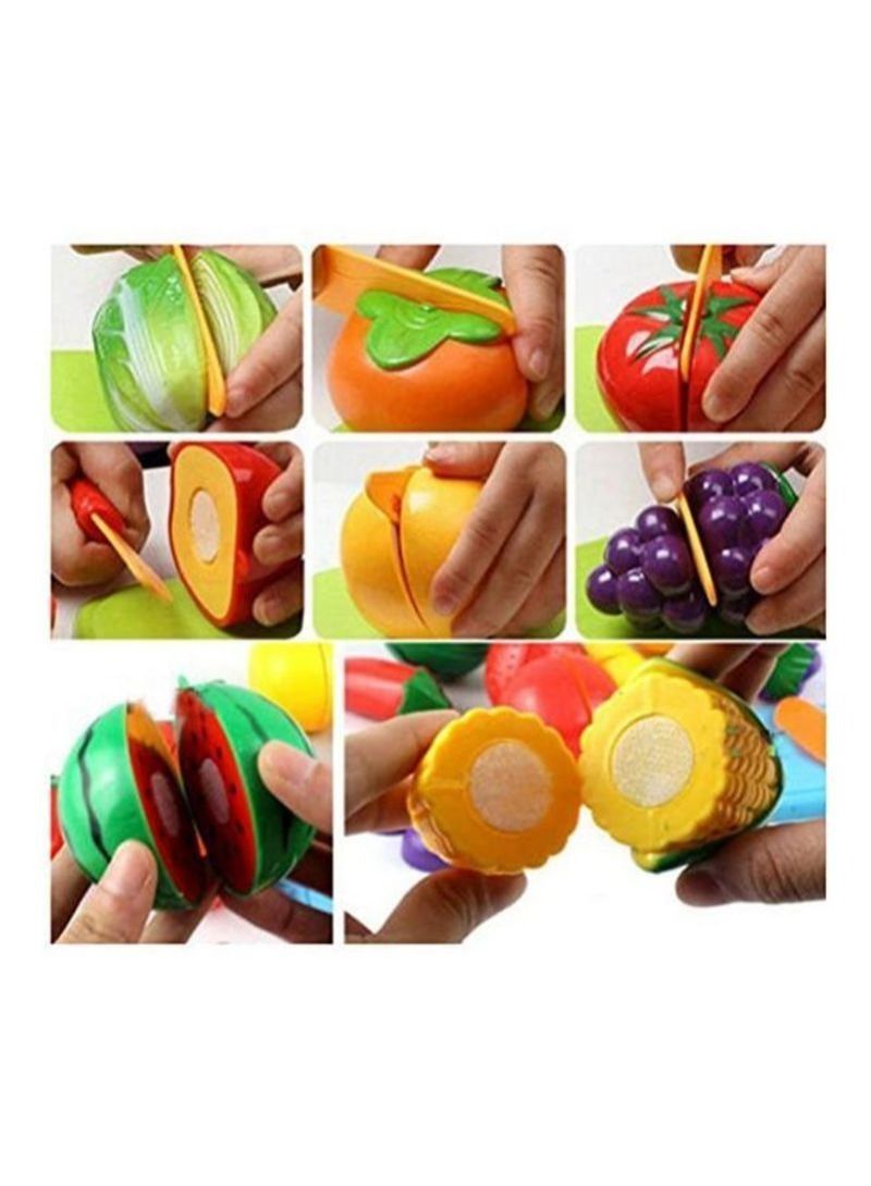 8-Piece Fruits and Vegetables Cutting Play Toy Set