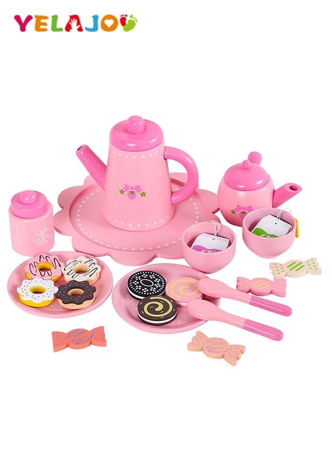 Tea Party Pretend Play Kitchen Set Sweet Princess Accessories Play Set For Kids