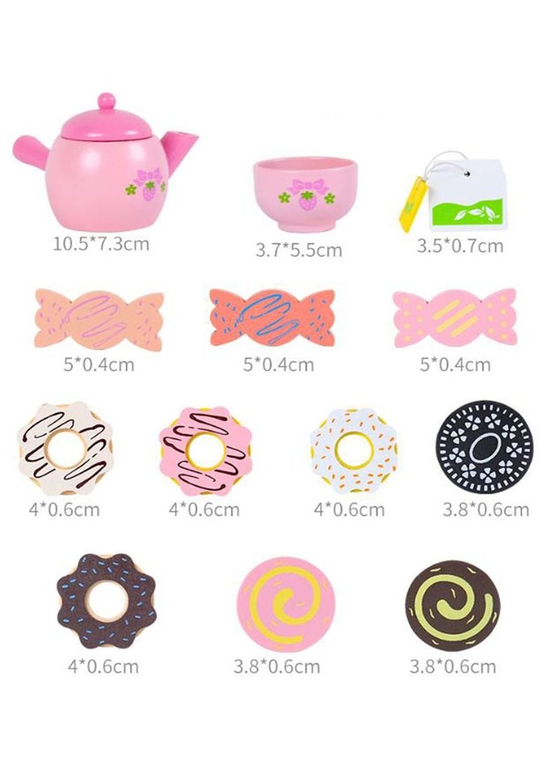 Tea Party Pretend Play Kitchen Set Sweet Princess Accessories Play Set For Kids