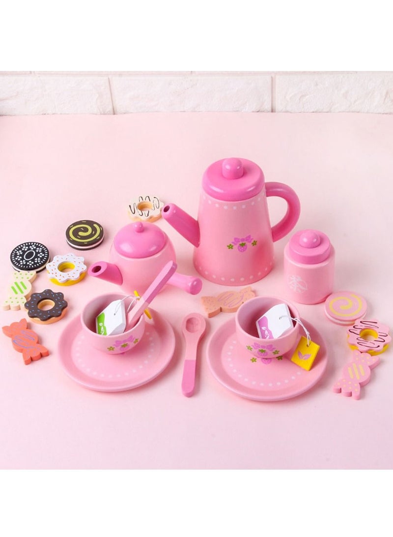 Tea Party Pretend Play Kitchen Set Sweet Princess Accessories Play Set For Kids