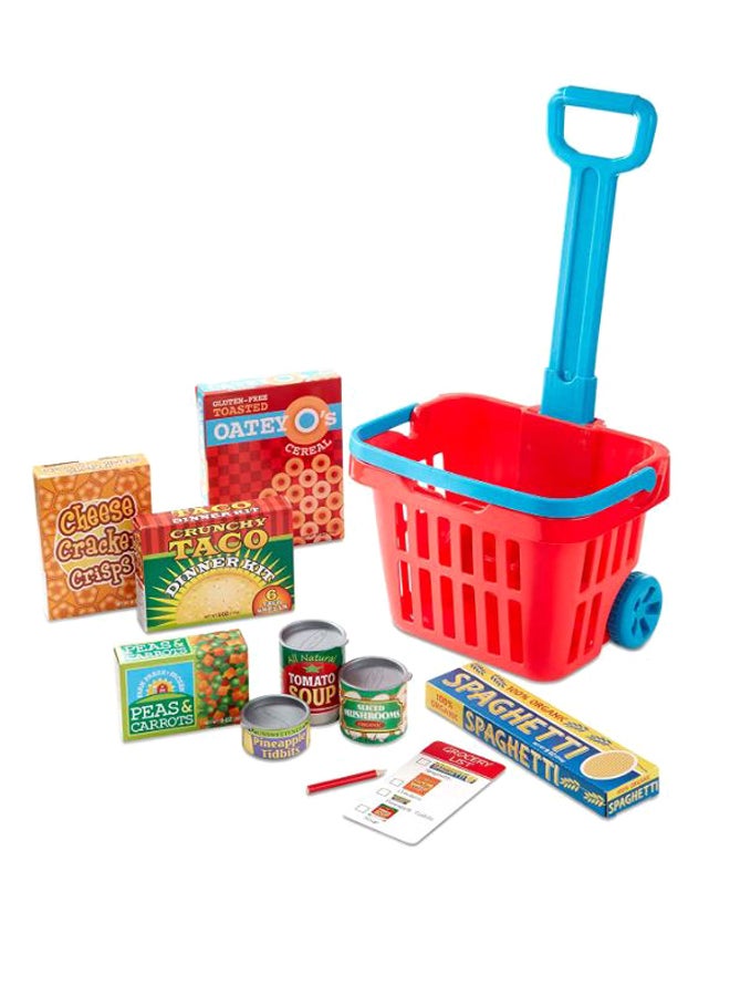 Fill And Roll Grocery Basket Play Set