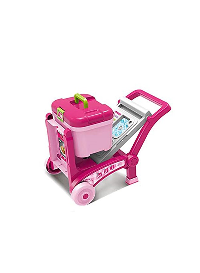 3-In-1 Portable Lightweight Unique Design Pretend Little Chef Kitchen Playset