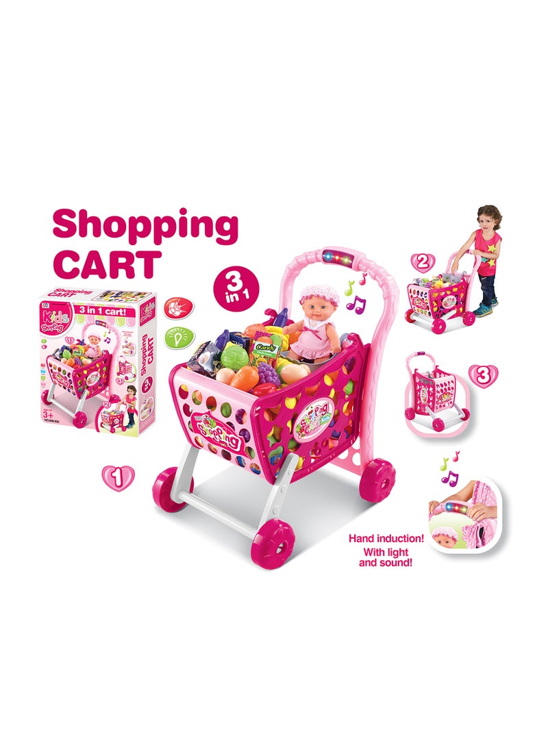 Shopping Cart With Sensor For Girl