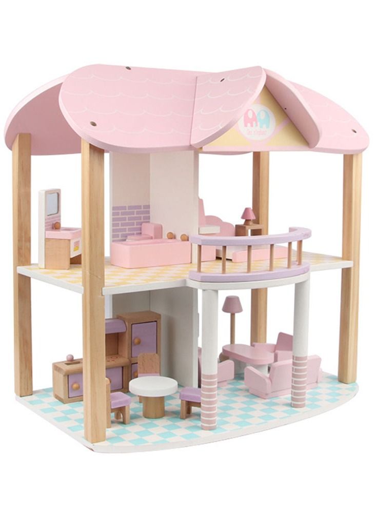 Wooden Doll House Playset Collection Designed for Children