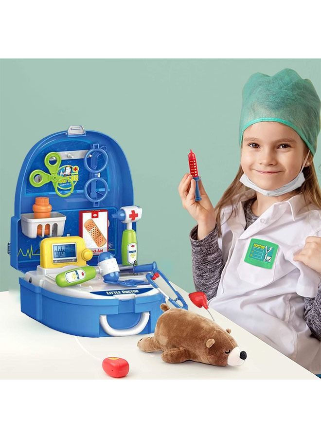 Doctor Kit for Kids, 20Pcs Pretend Medical Doctor Medical Playset with Stethoscope, Medical Kits Gift, Educational Doctor Toys for Toddler Boys Girls