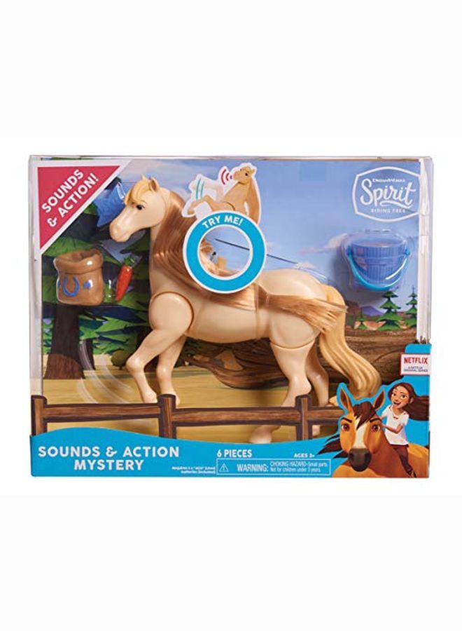 Spirit Riding Free Sounds And Action Horse Feed Set Mystery