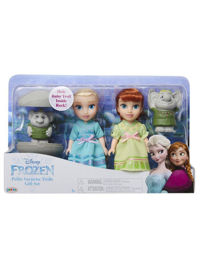 Frozen Petite Elsa And Anna Surprise Trolls Gift Set