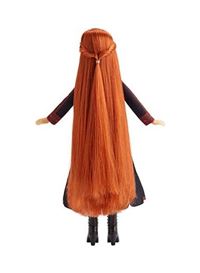 Anna Fashion Doll With Extra-Long Hair Braiding Tool And Clips