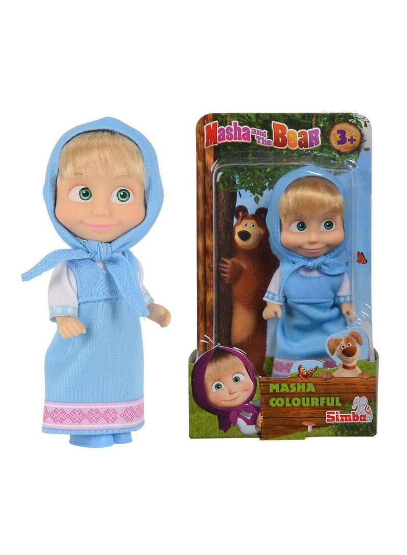 Masha and The Bear Colorful Doll 12cm - 1 Piece Only - Character/Style/Color May Vary - Assorted