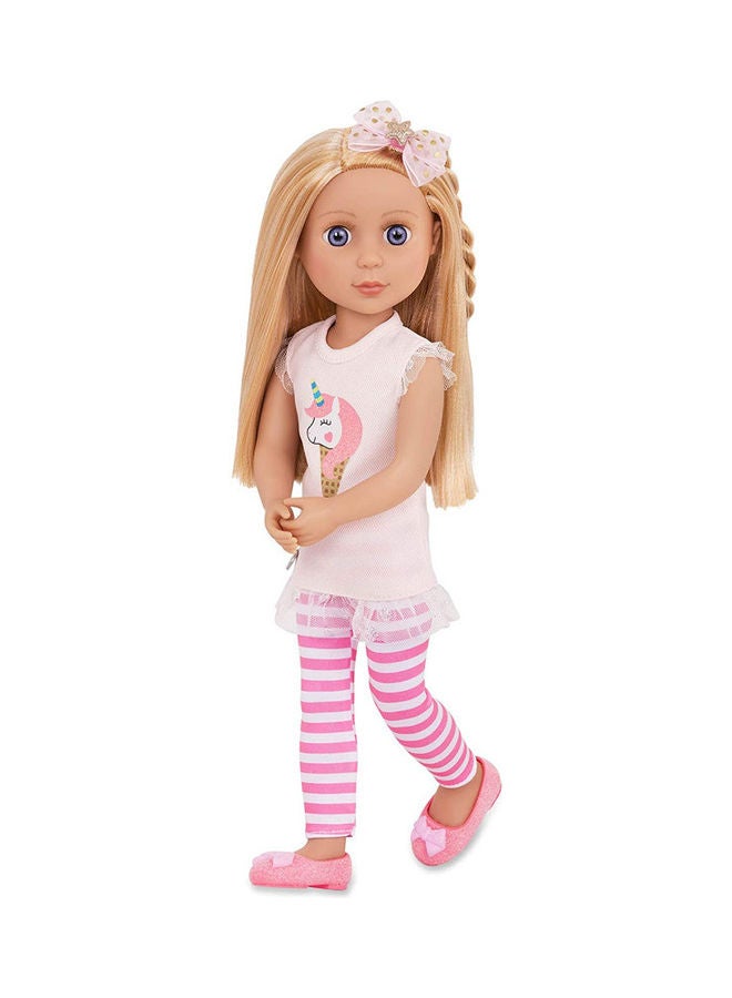 Lacy Poseable Fashion Doll 4.5x3.5x15.5inch