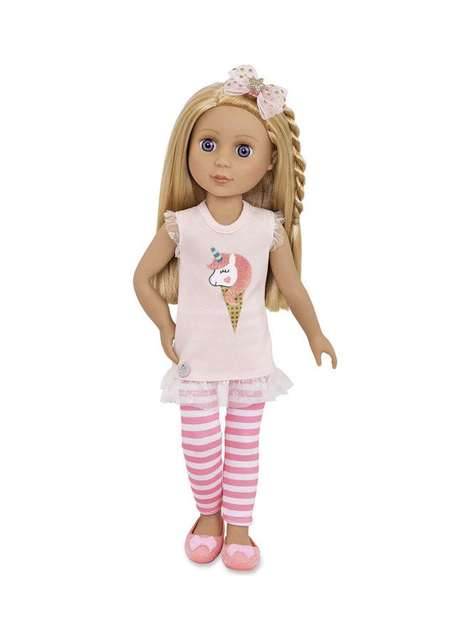 Lacy Poseable Fashion Doll 4.5x3.5x15.5inch