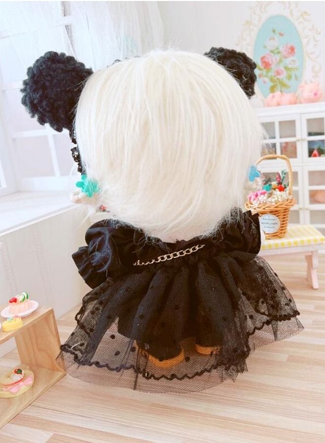 Black briquette hairband chain bag skirt 20cm set waistcoat