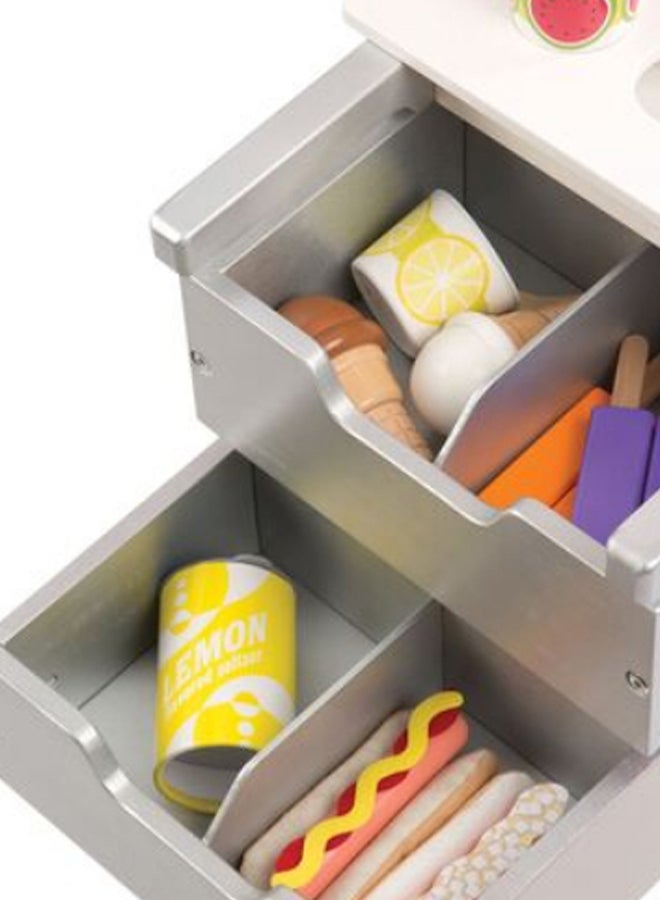 40-Piece Snacks And Sweets Food Cart Set