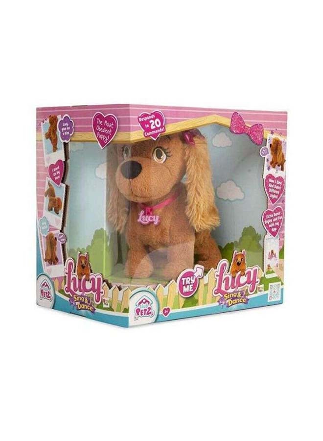 Lucy Sing And Dance Interactive Dog Plush 11.99 x 27.99 x 22cm