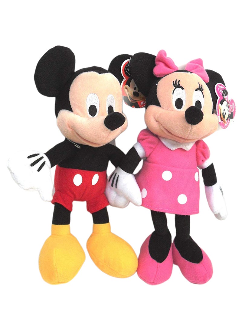 Mickey And Minnie Mouse Figure Set 10inch