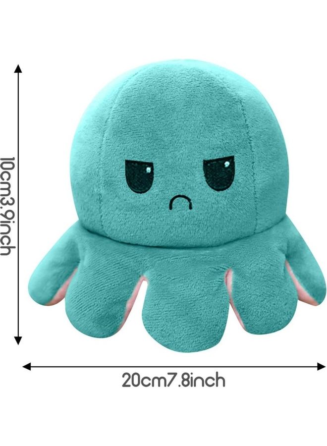 1-Piece Lovely Cartoon Double-Sided Flip Octopus Doll 20cm