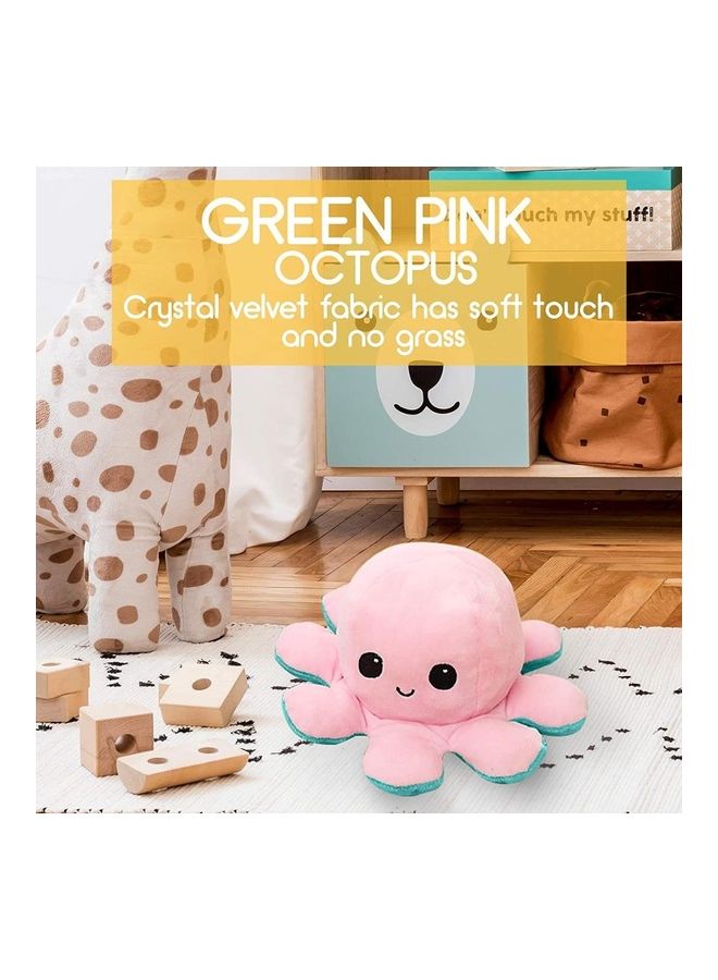 1-Piece Lovely Cartoon Double-Sided Flip Octopus Doll 20cm