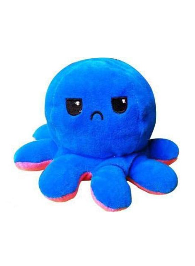 Non-Toxic Soft Double-Sided Flip Octopus Plush Toys With Different Expression On Both Side 20x10x10cm