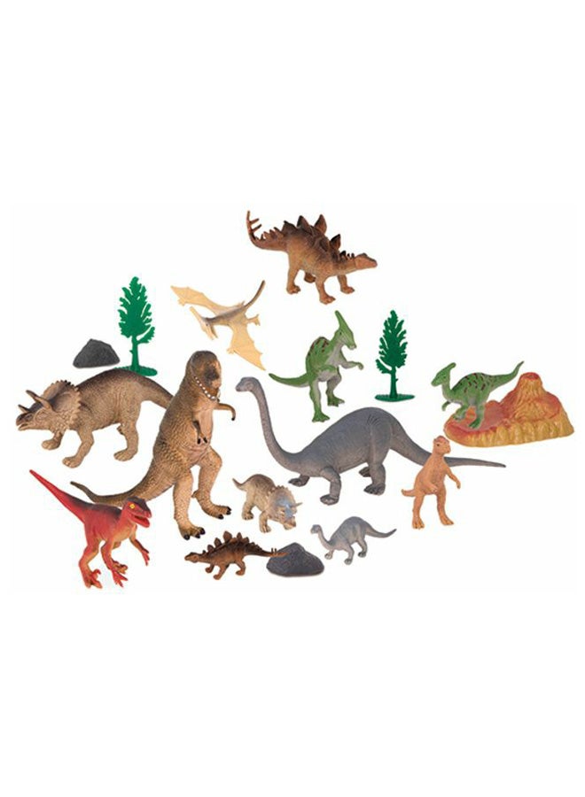 60-Piece Prehistoric World Animals Figures Set one sizecm