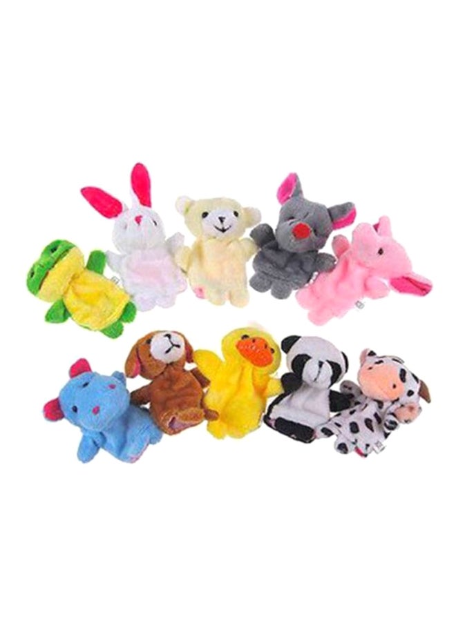 10-Piece Plush Puppet Set