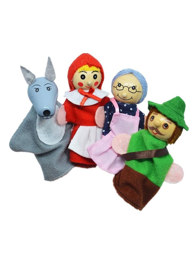 4-Piece Finger Plush Puppet Toys Set 2.8 x 1.6inch