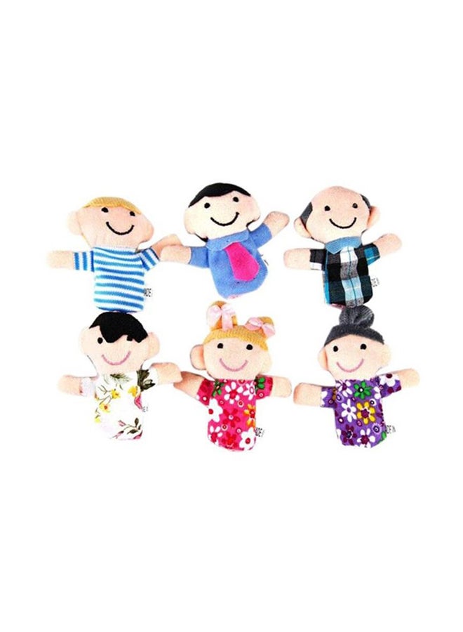 6-Piece Family Finger Puppet Toy Set