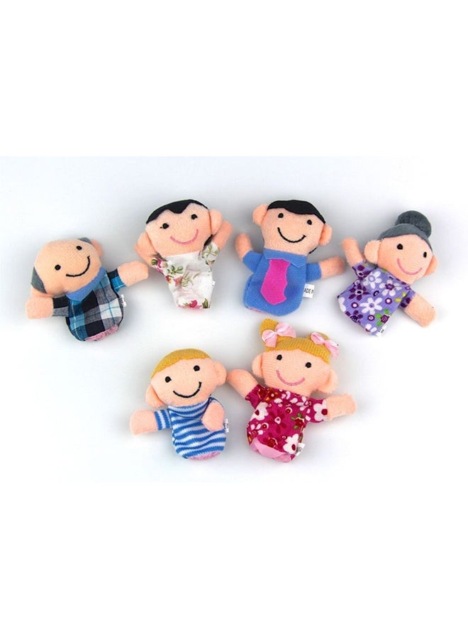 6-Piece Family Finger Puppet Toy Set