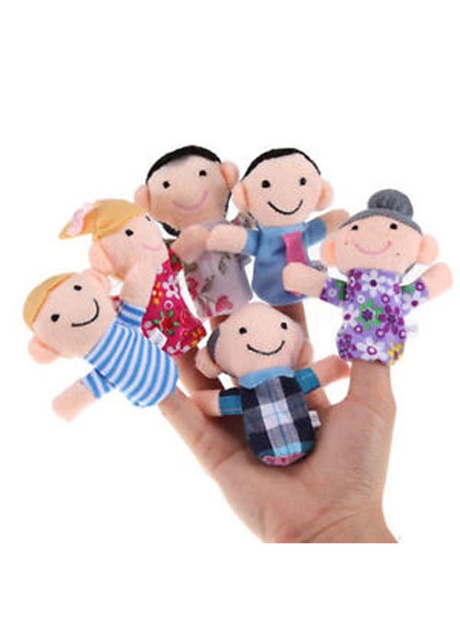 6-Piece Family Finger Puppet Toy Set