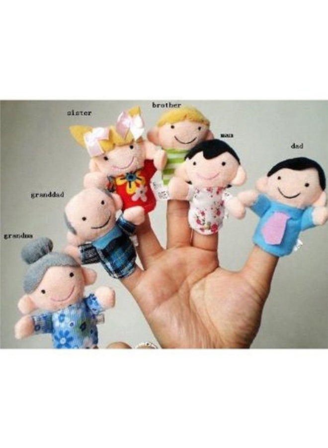6-Piece Family Finger Puppet Toy Set