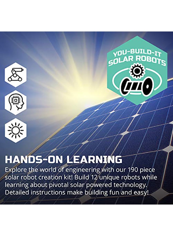 190-Piece Mindblown Solar Robot 12-In-1 Kit