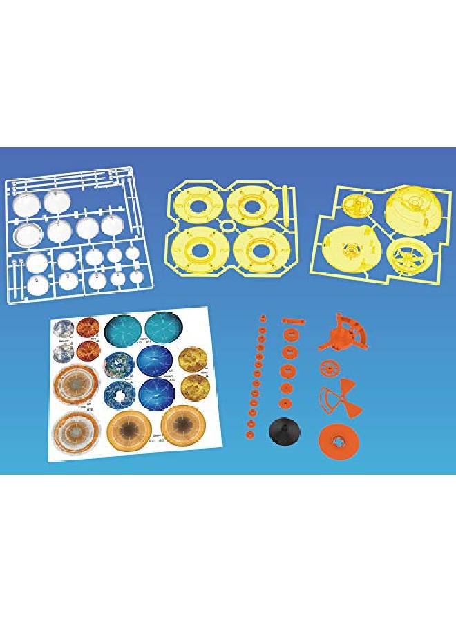 Orbiting Solar System Stem Kit ; Build A Rotating Solar System Model ; Planets Revolve Using A Windup Motor ; Explore Gear Ratios ; Science Fairs ; Difficulty Level Intermediate