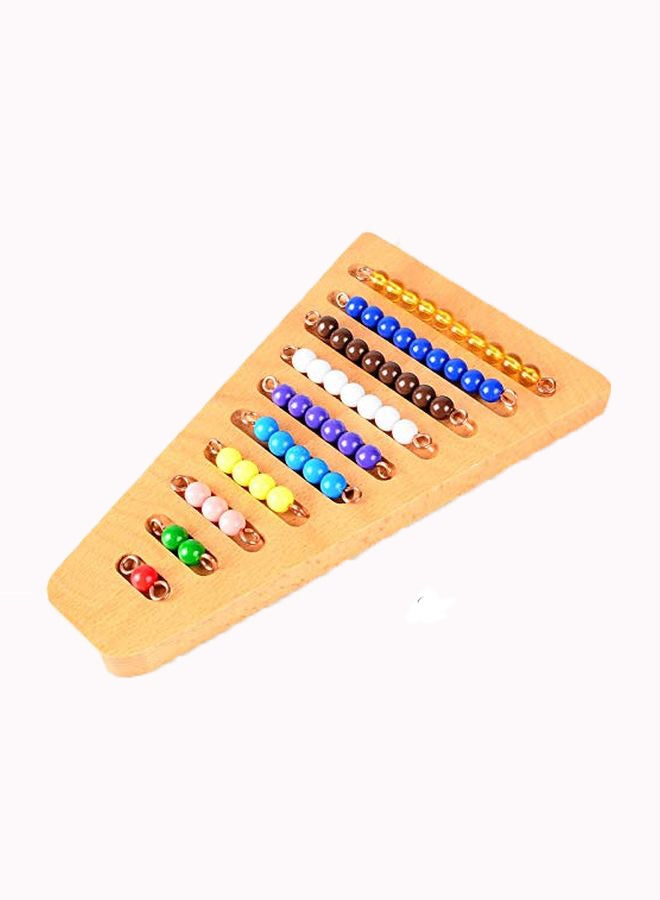 Montessori 1-10 Math Bead Stair With Holder
