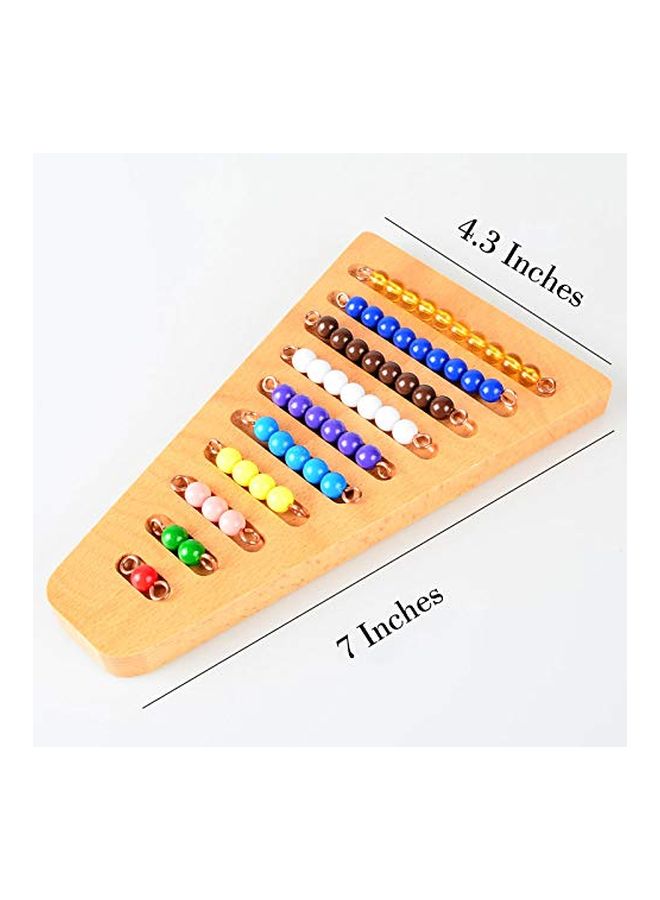 Montessori 1-10 Math Bead Stair With Holder