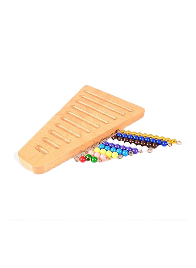 Montessori 1-10 Math Bead Stair With Holder