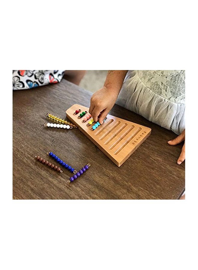 Montessori 1-10 Math Bead Stair With Holder