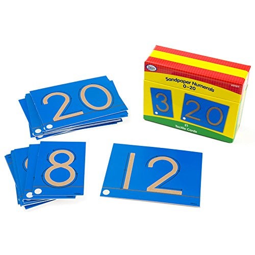 21-Piece Sandpaper Numerals 0-20 Card Set 211211W