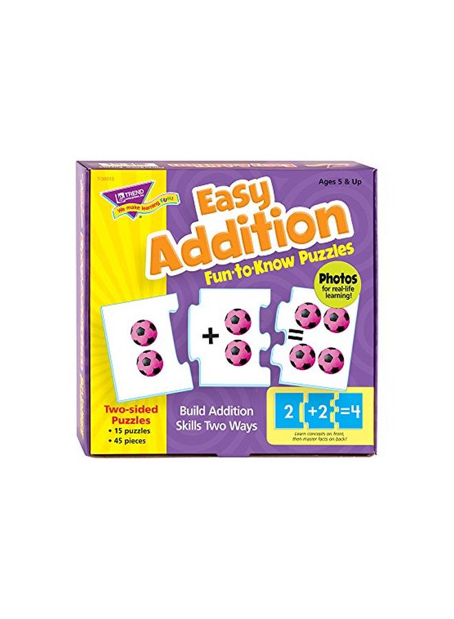 45-Piece Easy Addition Fun-To-Know Puzzle Set T-36013