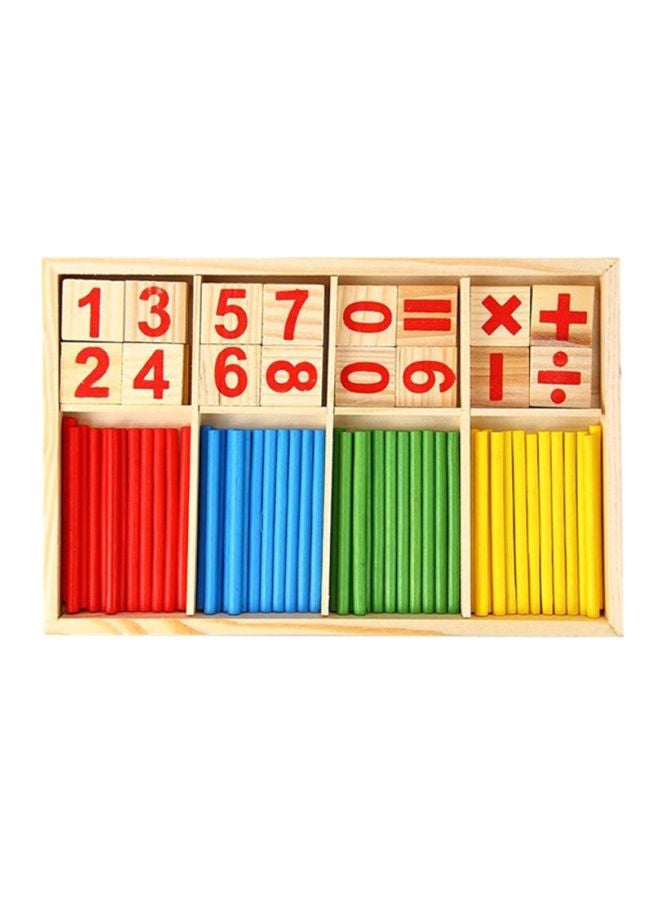 89-Piece Montessori Mathematical Intelligence Stick Preschool Educational Toy Set