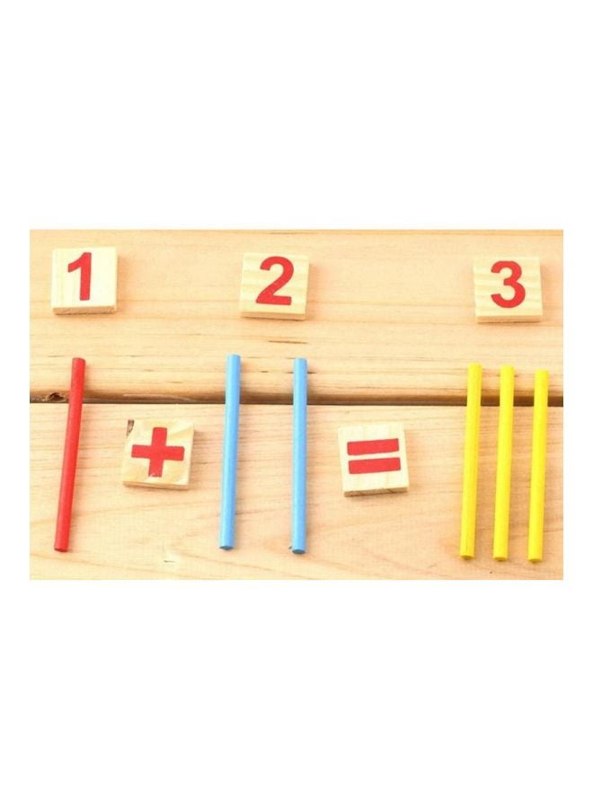 89-Piece Montessori Mathematical Intelligence Stick Preschool Educational Toy Set