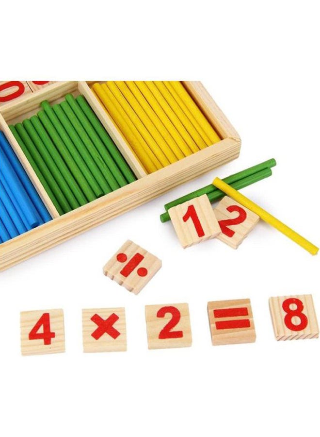 89-Piece Montessori Mathematical Intelligence Stick Preschool Educational Toy Set